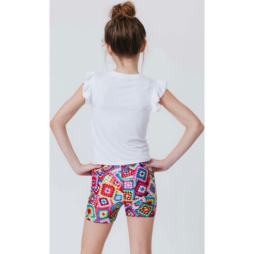 Girls Ruffle Crop Top