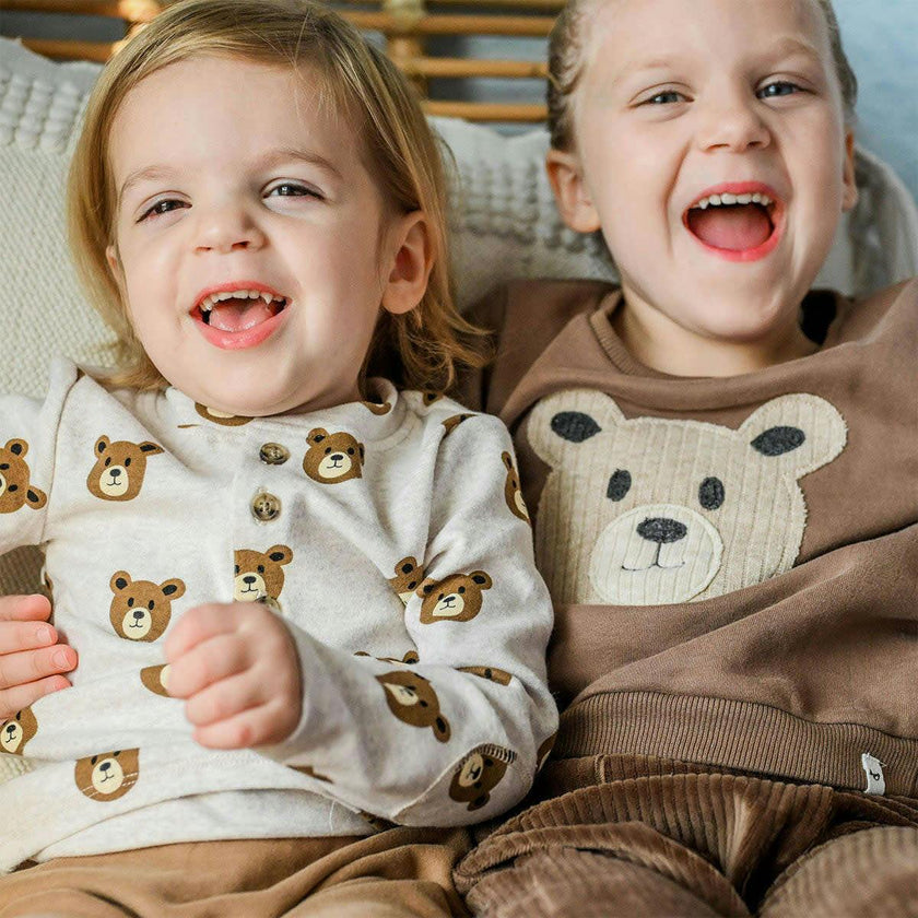 Teddy Face Applique Brooklyn Boxy
