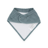 Cotton Muslin + Fleece Bandana Bib 4 Pack - Mauve Stripe