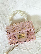 Sparkle Purse with Pearl Handle