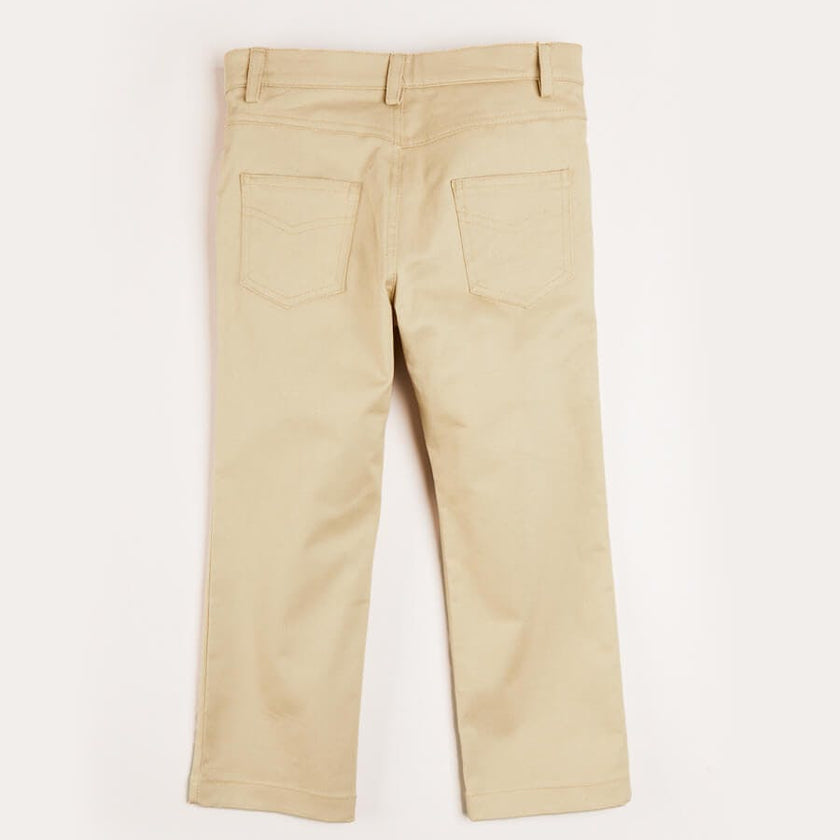 Plain Five Pocket Chino Trousers in Camel (4-10yrs)