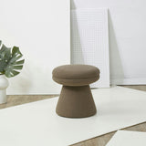 Gisella Boucle Ottoman / Dark Brown