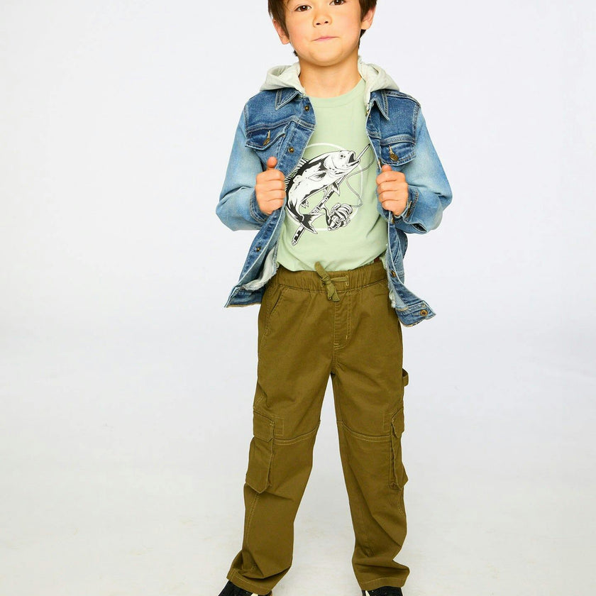 Jacket With Removable French Terry Hood