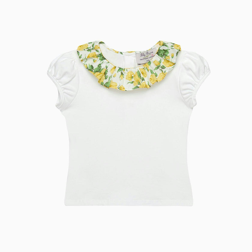 Carline Rose Willow Jersey Top in Yellow