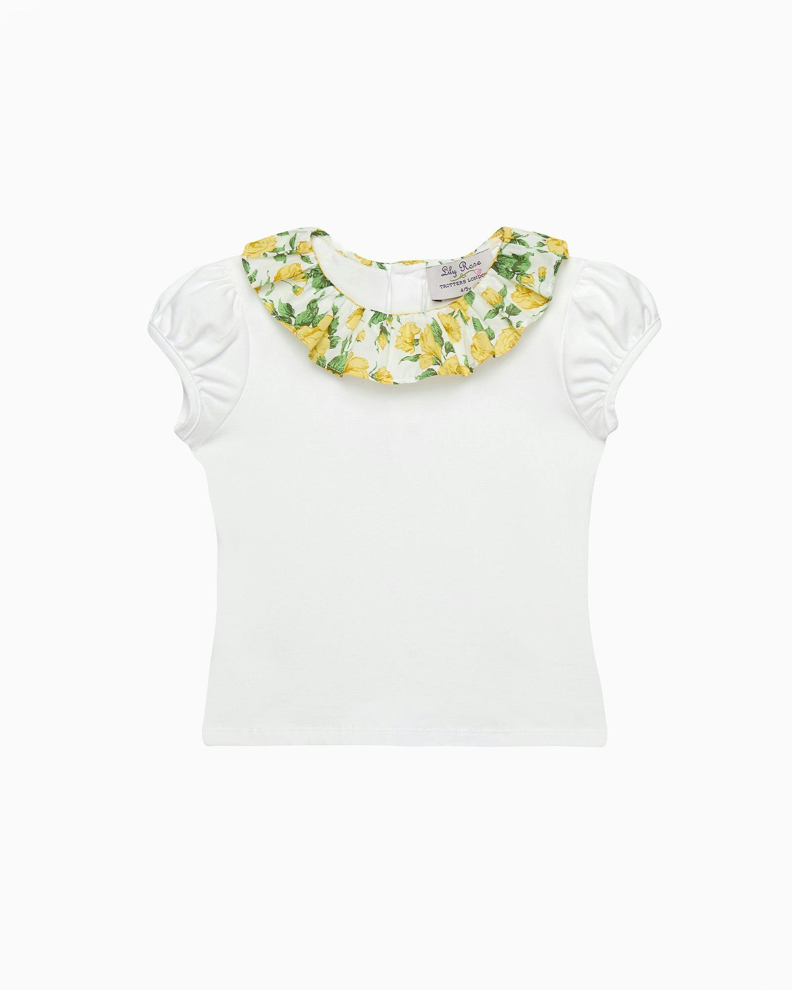 Carline Rose Willow Jersey Top in Yellow