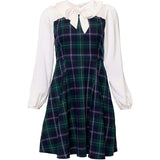 Tawny Dress in Nocturne Plaid