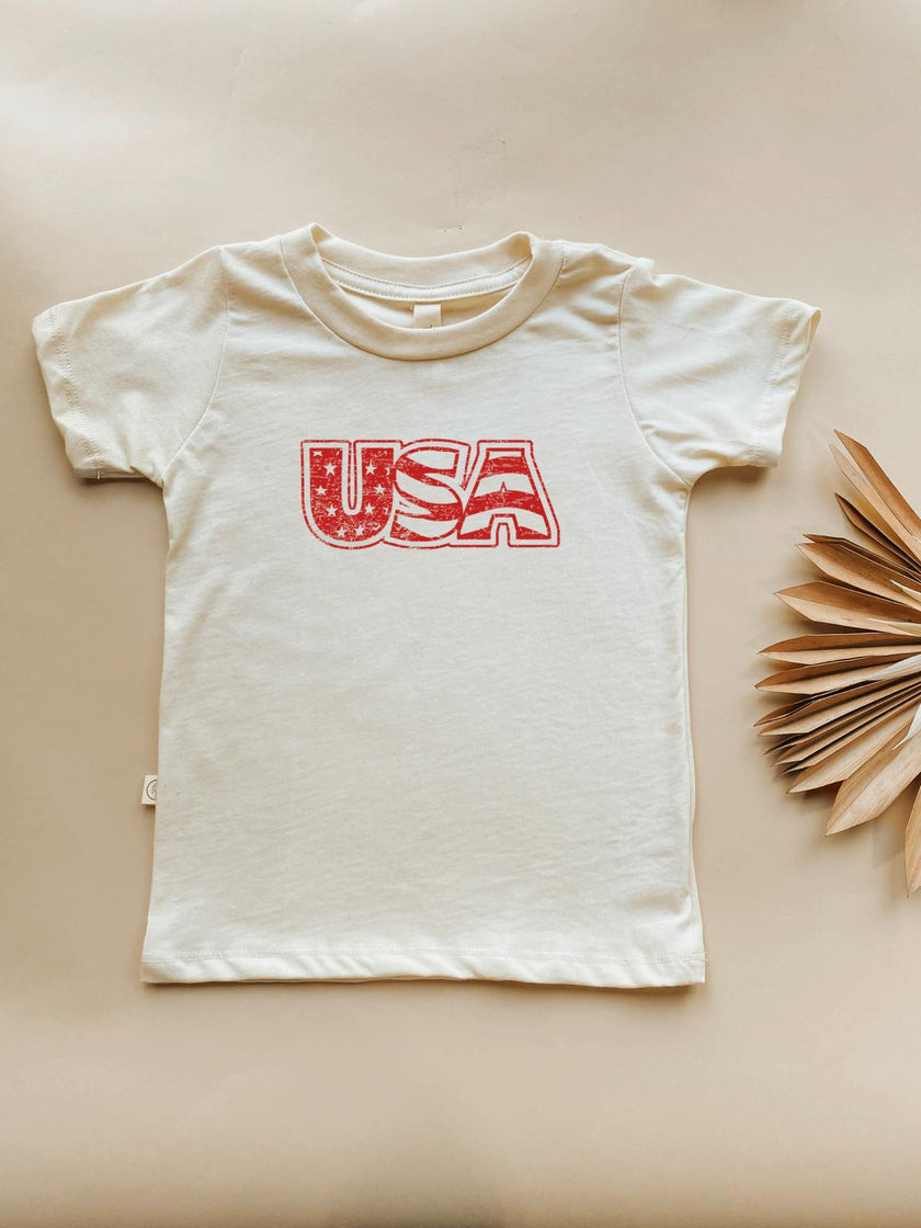 USA Organic Cotton Short Sleeve Toddler T-Shirt