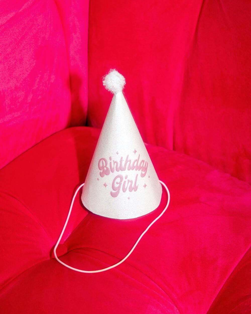 Pastel Party Hats - 13 glitter paper hats