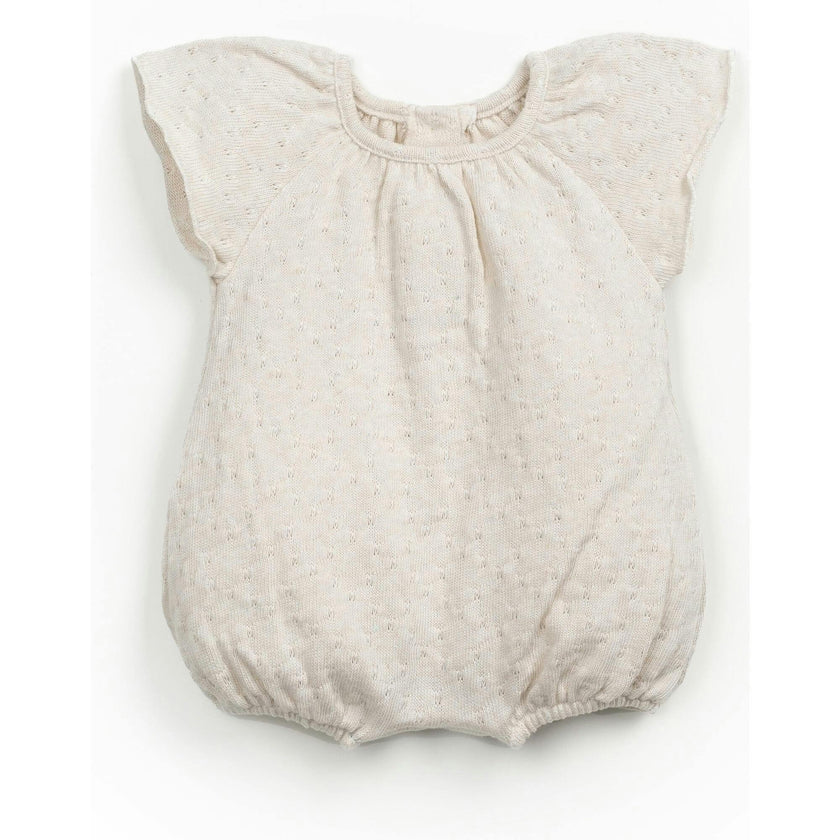 Pointelle Cap Sleeve Romper