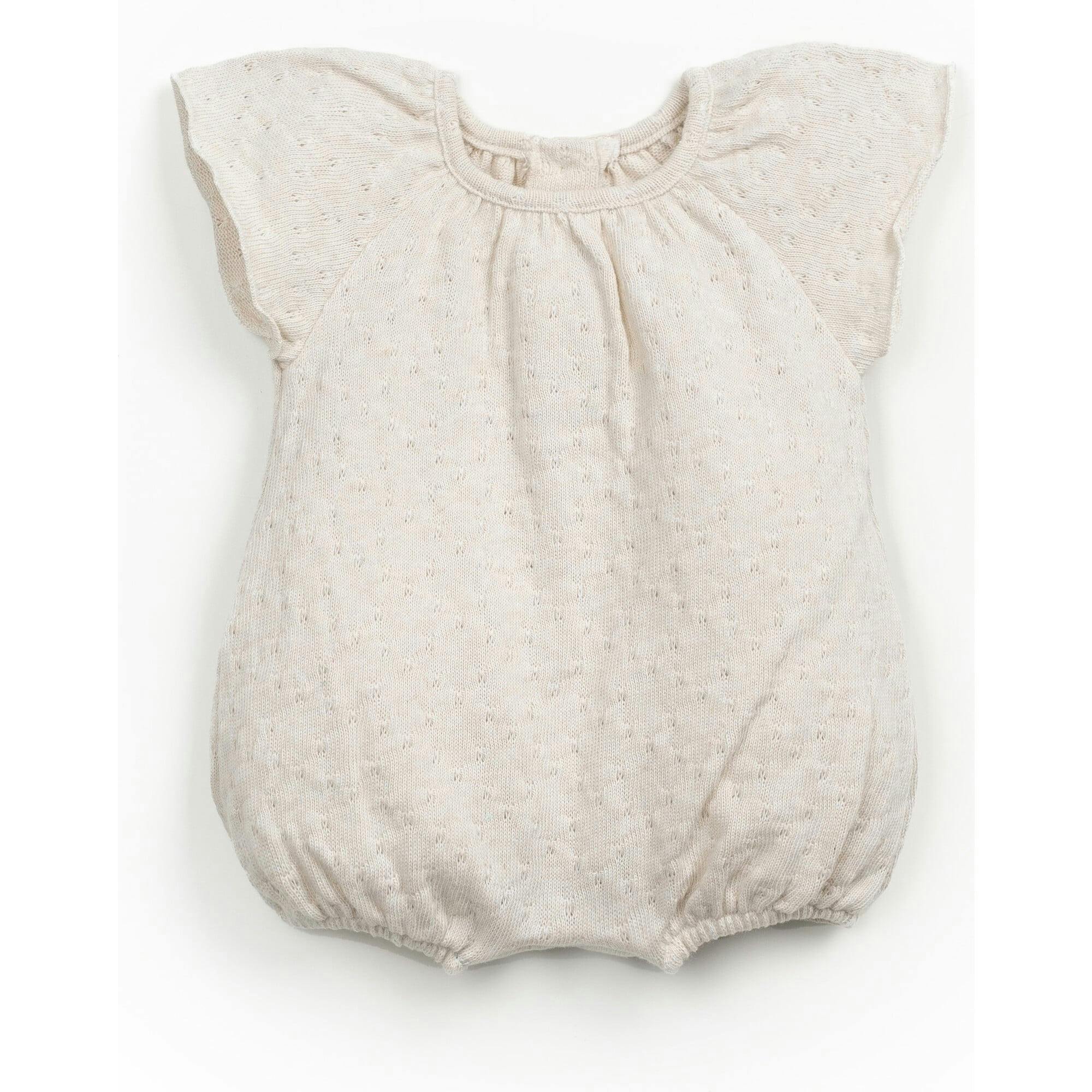 Pointelle Cap Sleeve Romper