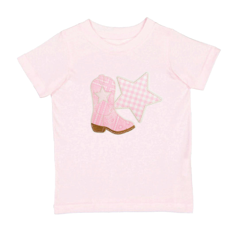 Bandana Cowgirl Patch Western Short Sleeve T-Shirt