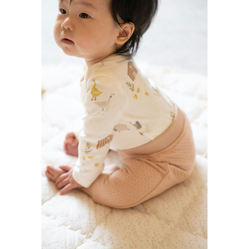 Lap Shoulder One-Piece, Natural