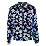 Starry Night Velvet Bomber