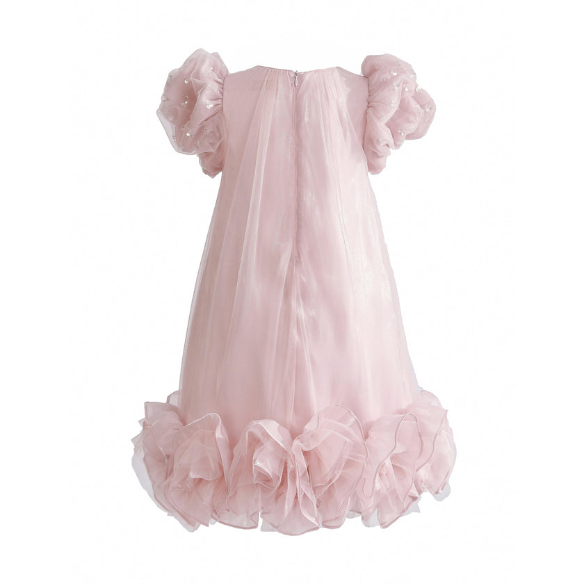 Pink Thalina Ruffle Dress