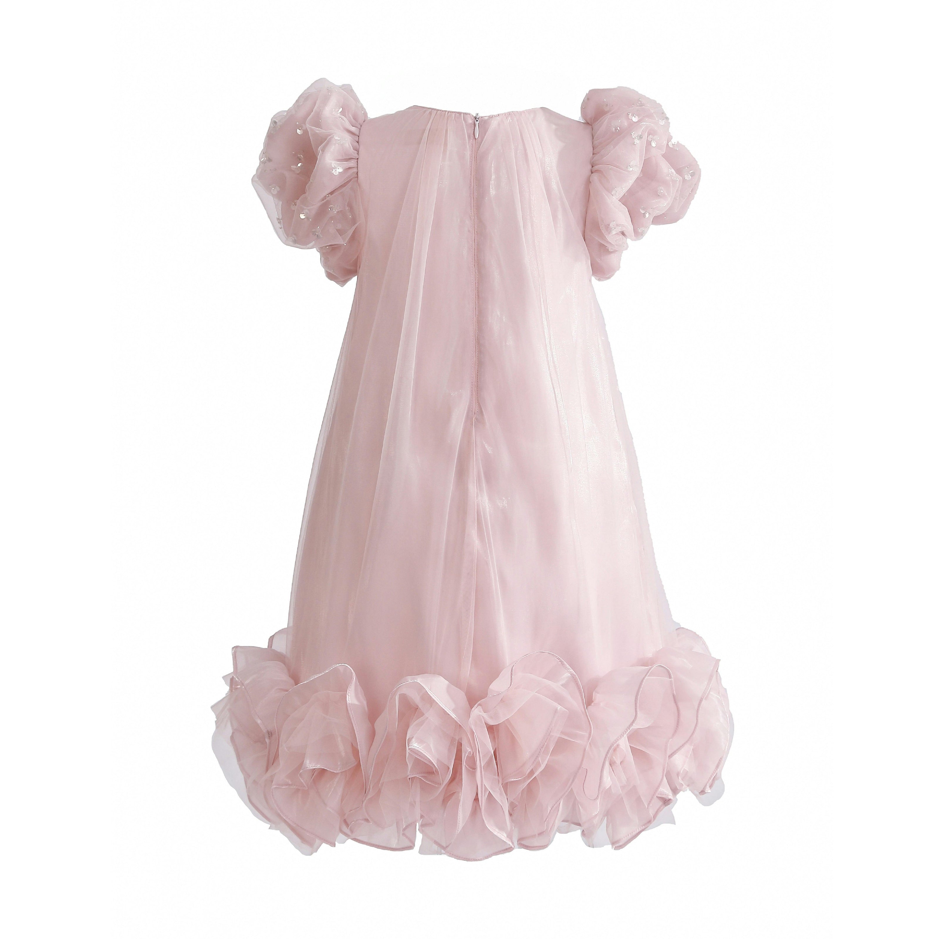 Pink Thalina Ruffle Dress