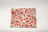 Crimson Rose Timeless Floral Ruffle Zipper Pouch