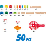 Marble Run Crazy Rollers Wood Building Racetrack
