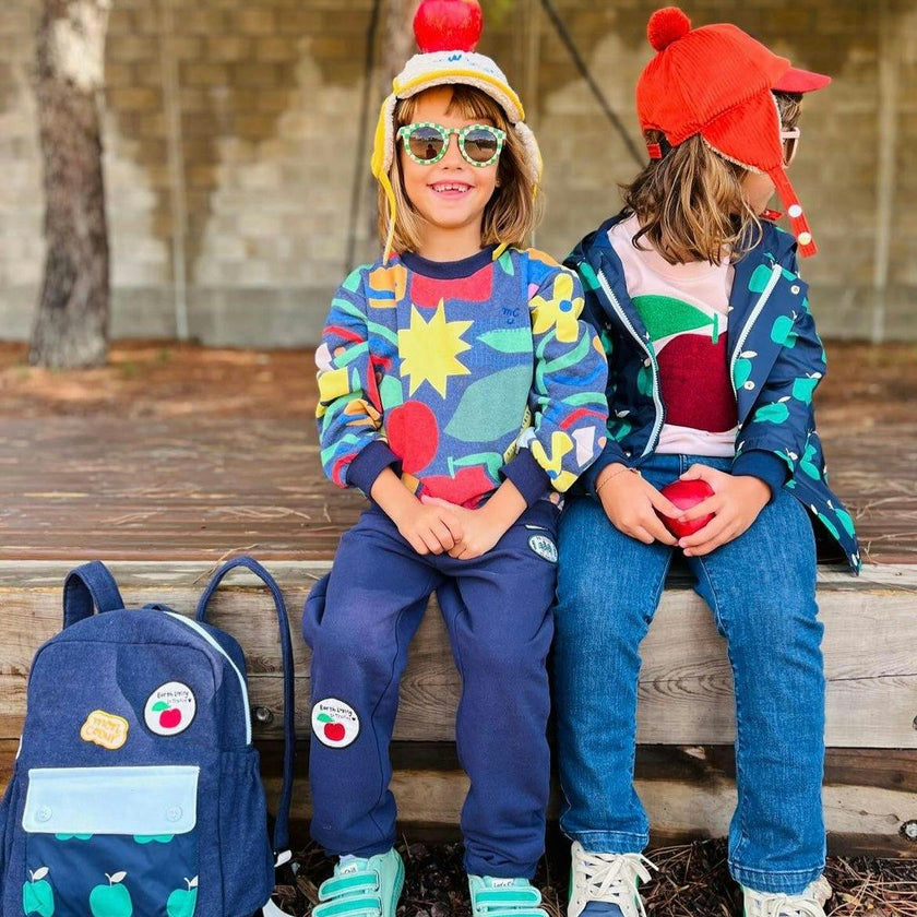 Recycled Cotton Pattern Kid Sweatshirt
