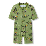 Zipper Shortall Swimsuit