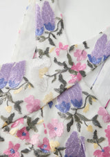 Mariah Embroidered Halter Neck Dress