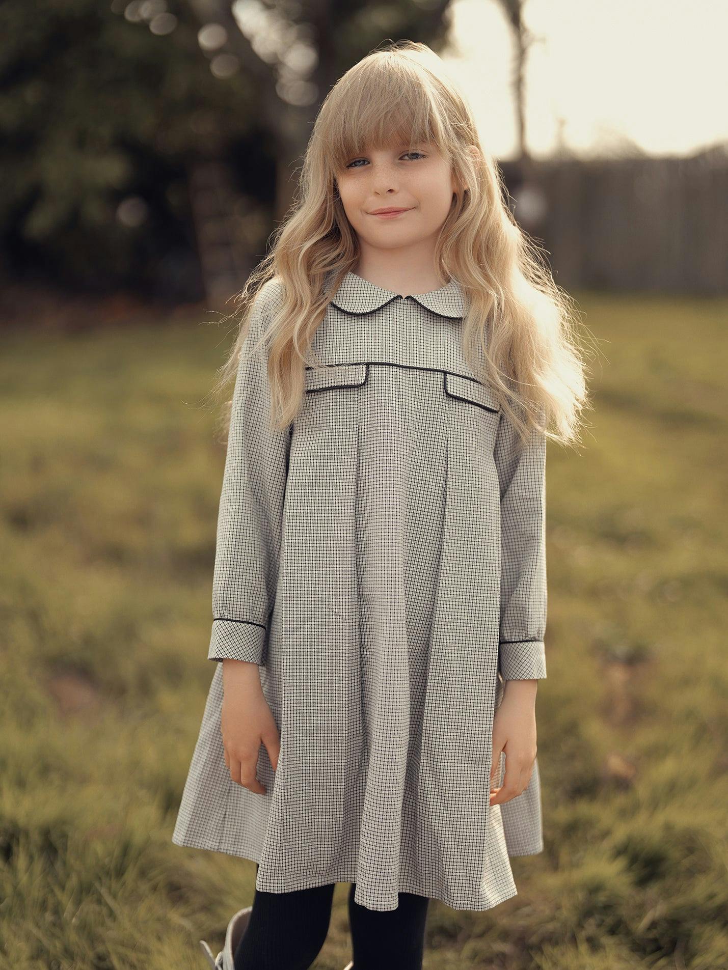 Lurex Check Dress