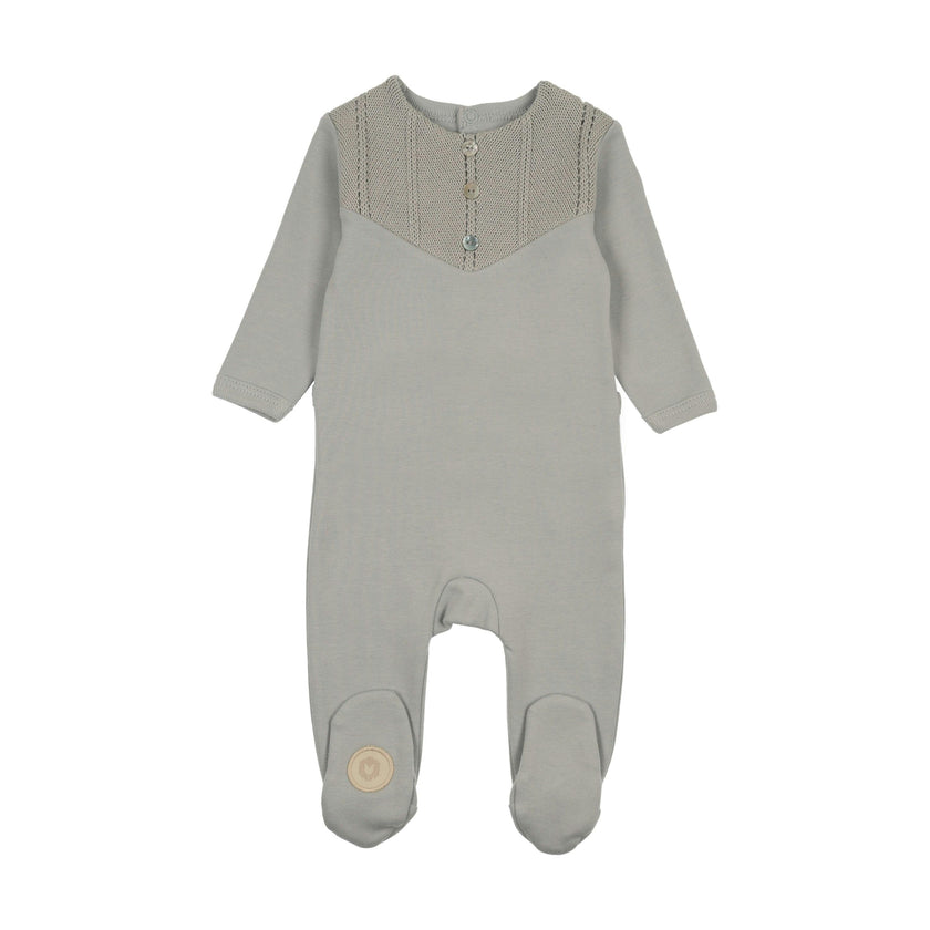 V-Knit Henley Footie
