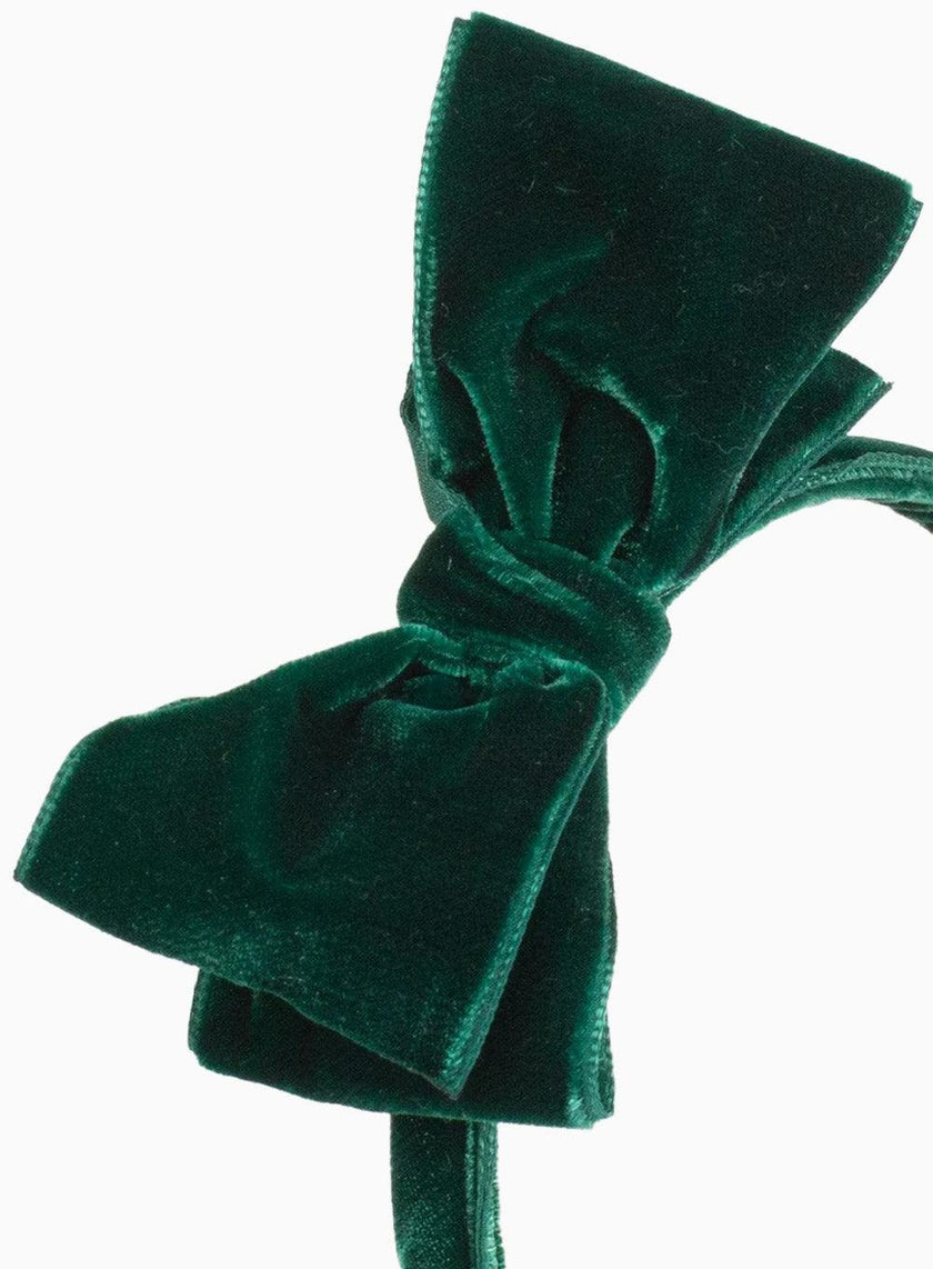 Velvet Big Bow Alice Band in Bottle