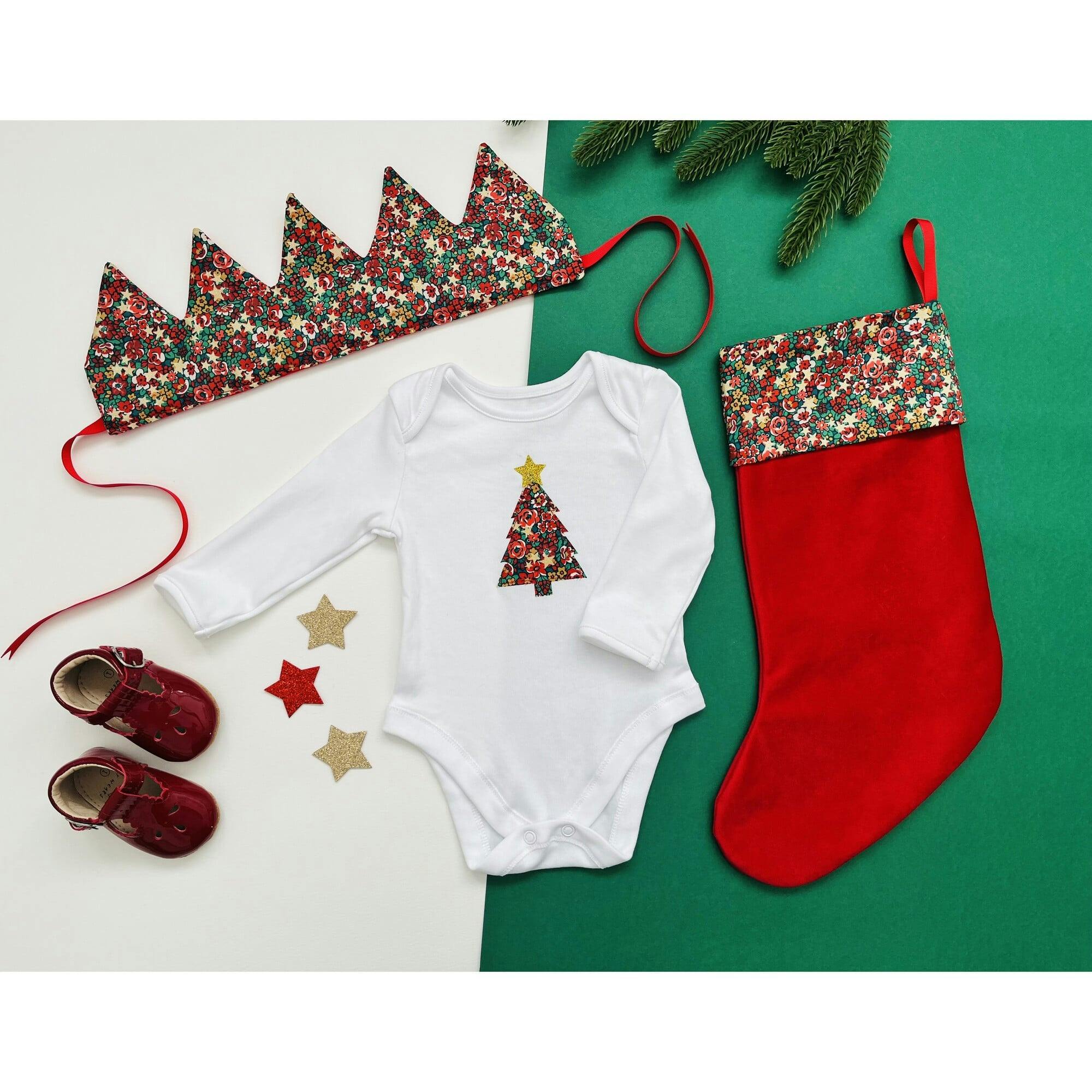My Little Shop UK X Maisonette Exclusive Liberty Of London Baby'S First Christmas Gift Set, Red