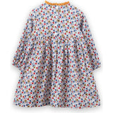Toddler Long Sleeves Dress with Lace Trim