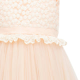 Pink Peach Edina Sleeveless Overlay Gown