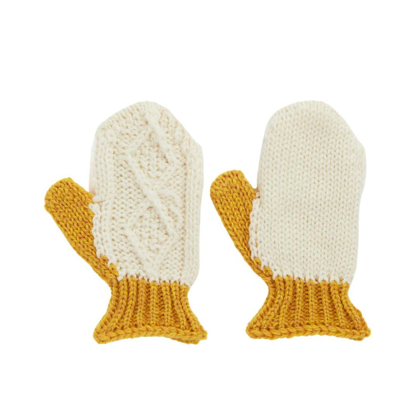 Finchley Merino Mittens - Mustard