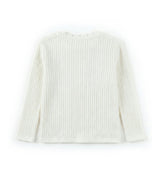 Fiana Baby T-shirt Long Sleeves, Off-White Braid
