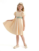 Ivory Easton Teacup Belt Dress