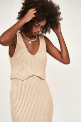 Arles Knit Tank in Shell