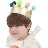 Gold Pompom Crown