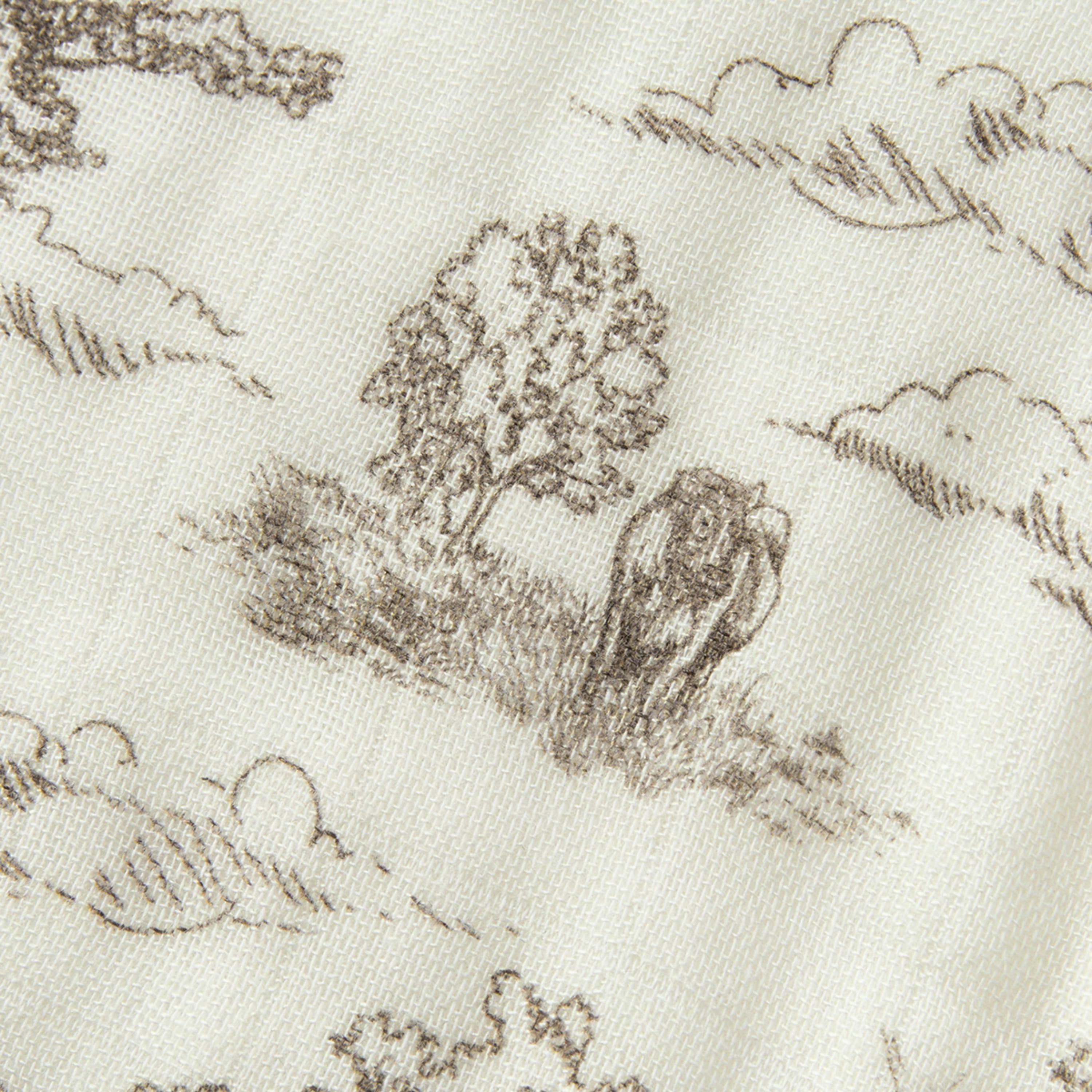 Country Toile Contour Four Layer Burp Cloth