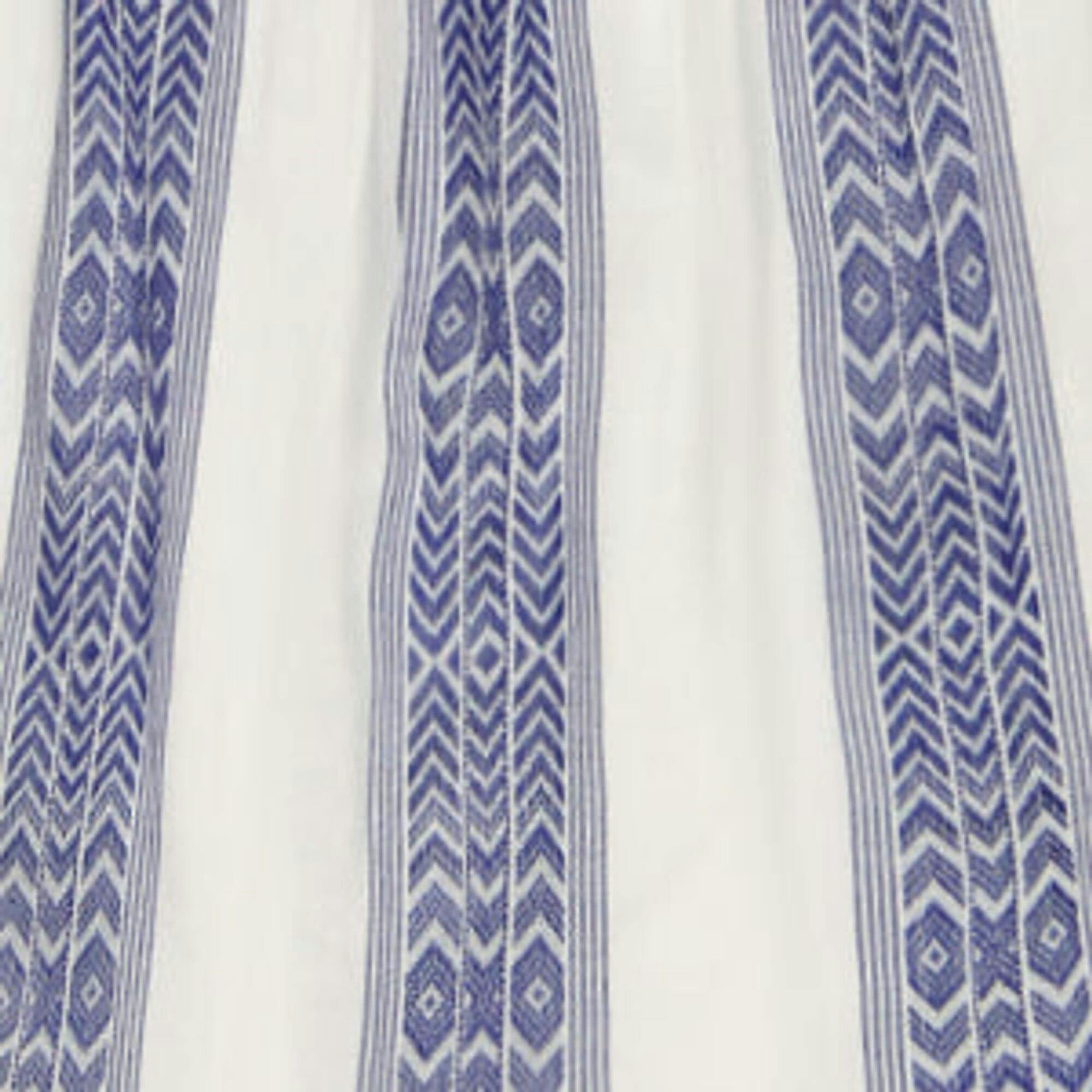 Daphne Girl's Flutter Sleeve Dress Navy Stripe, Blue