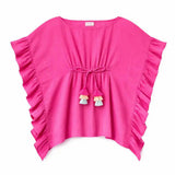 Girl's Tassel Kaftan, Hot Pink | LEA