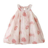 Pink Floral Balloon Dress
