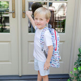 Hudson Boys' Short Set - School Plaid Blue