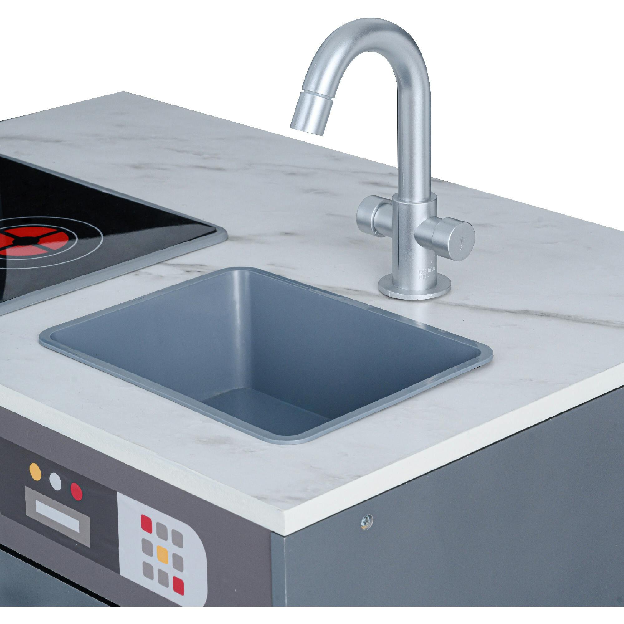 Little Chef Milano Classic Kids Kitchen Playset With 10 Accessories