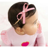 Dainty Heart Bow Baby Headband