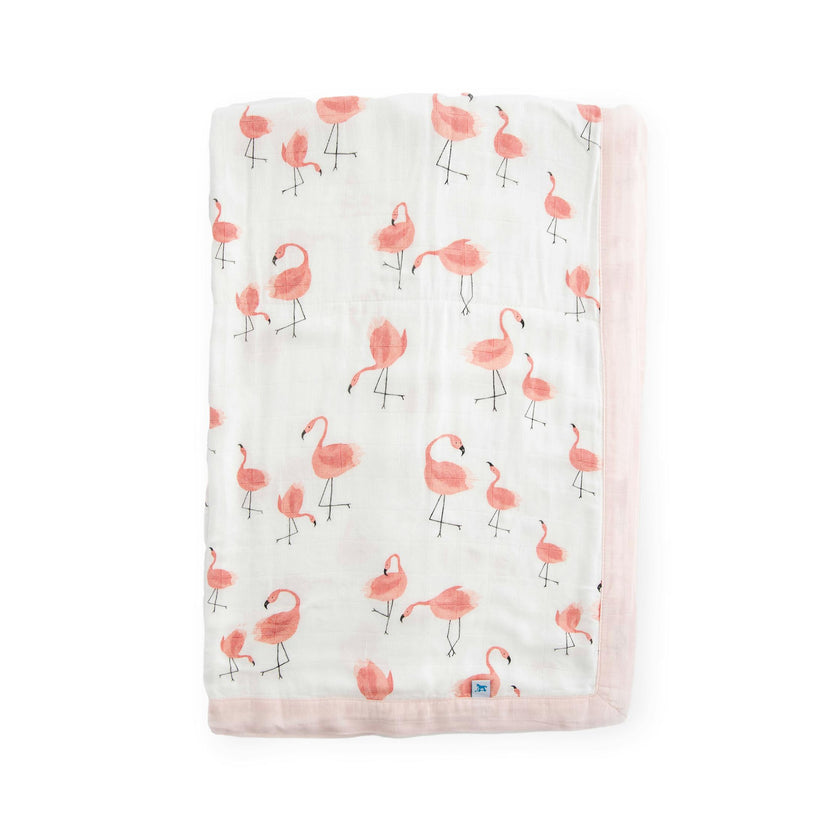 Deluxe Muslin Baby Quilt - Pink Ladies
