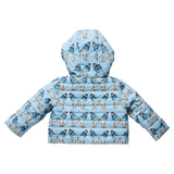 Girls Reversible Riley Jacket - Blue Vintage Butterflies