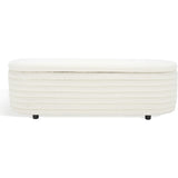 Jaymie Boucle Storage Bench