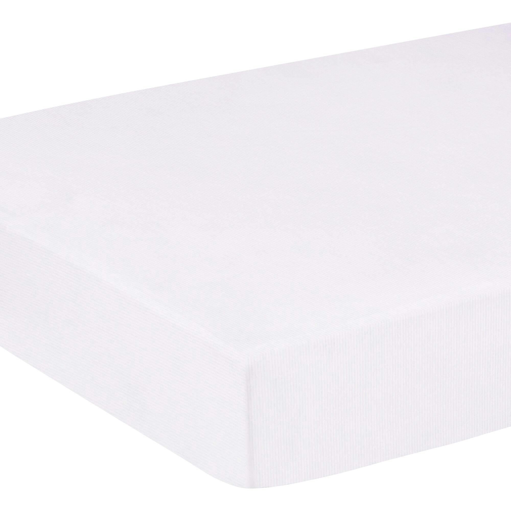Pima Crib Sheet - Light Pink Signature Stripe