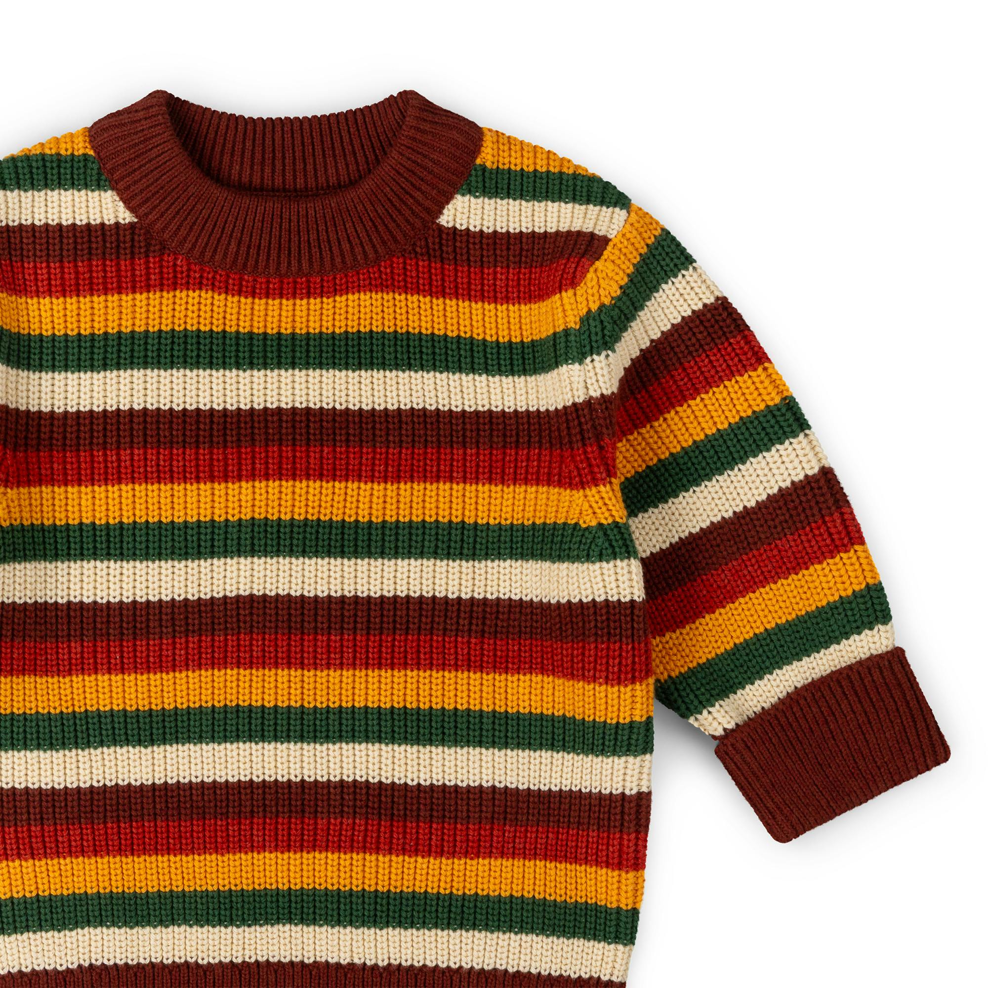 Hazel Rainbow Snuggly Knitted Jumper, Multi