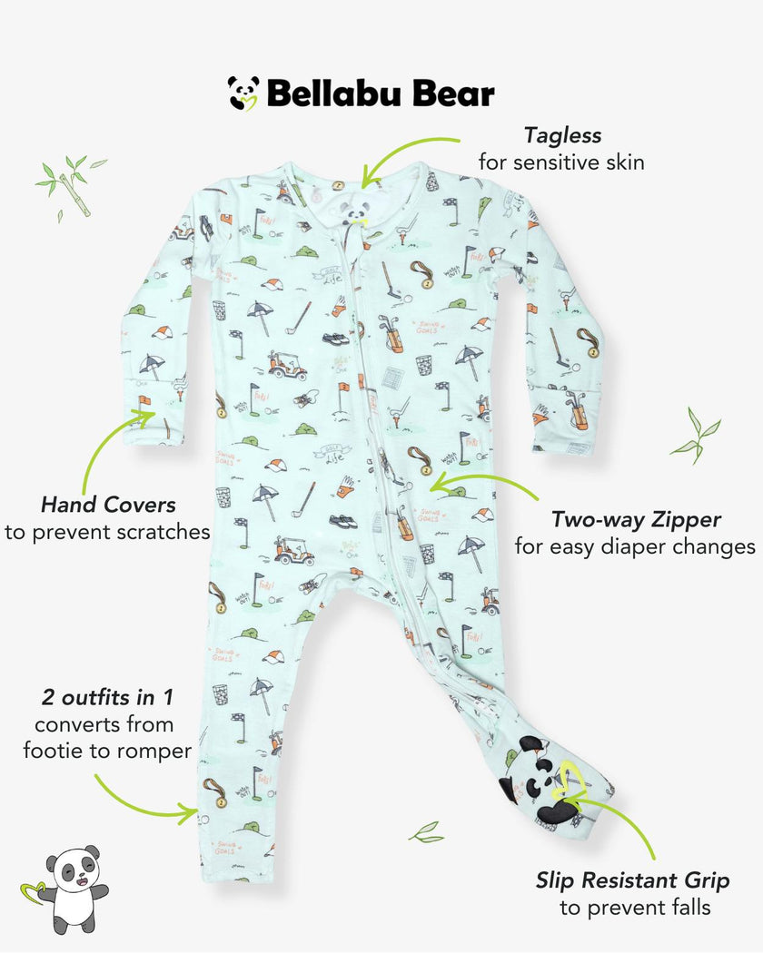 Golf Bamboo Convertible Footie