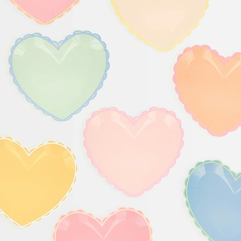 Pastel Heart Small Plates