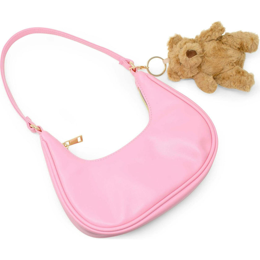 Teddy Charm Shoulder Handbag